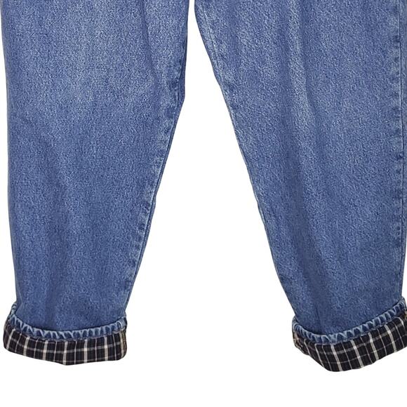 Vintage L.L. Bean Relaxed Fit Flannel Lined Jeans Size 36x30 - Picture 7 of 11